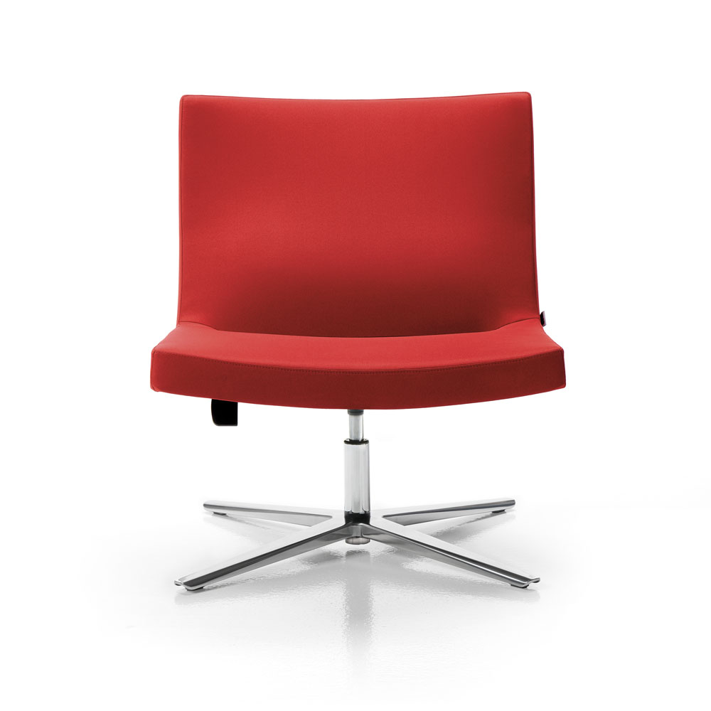 Cross Red flat base without armrests