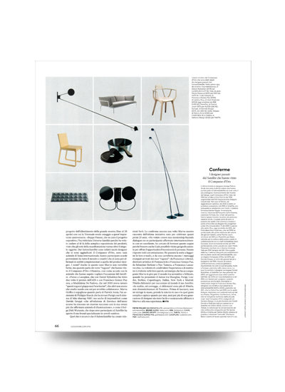 In HTSI (monthly magazine of Il Sole 24 Ore) April and May 2024 edition the MUU chair by Harri Koskinen produced by BBB. Page 66.